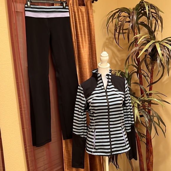 lululemon athletica workout jacket & pants set.  Size 6 tall. NWOT - Picture 3 of 6